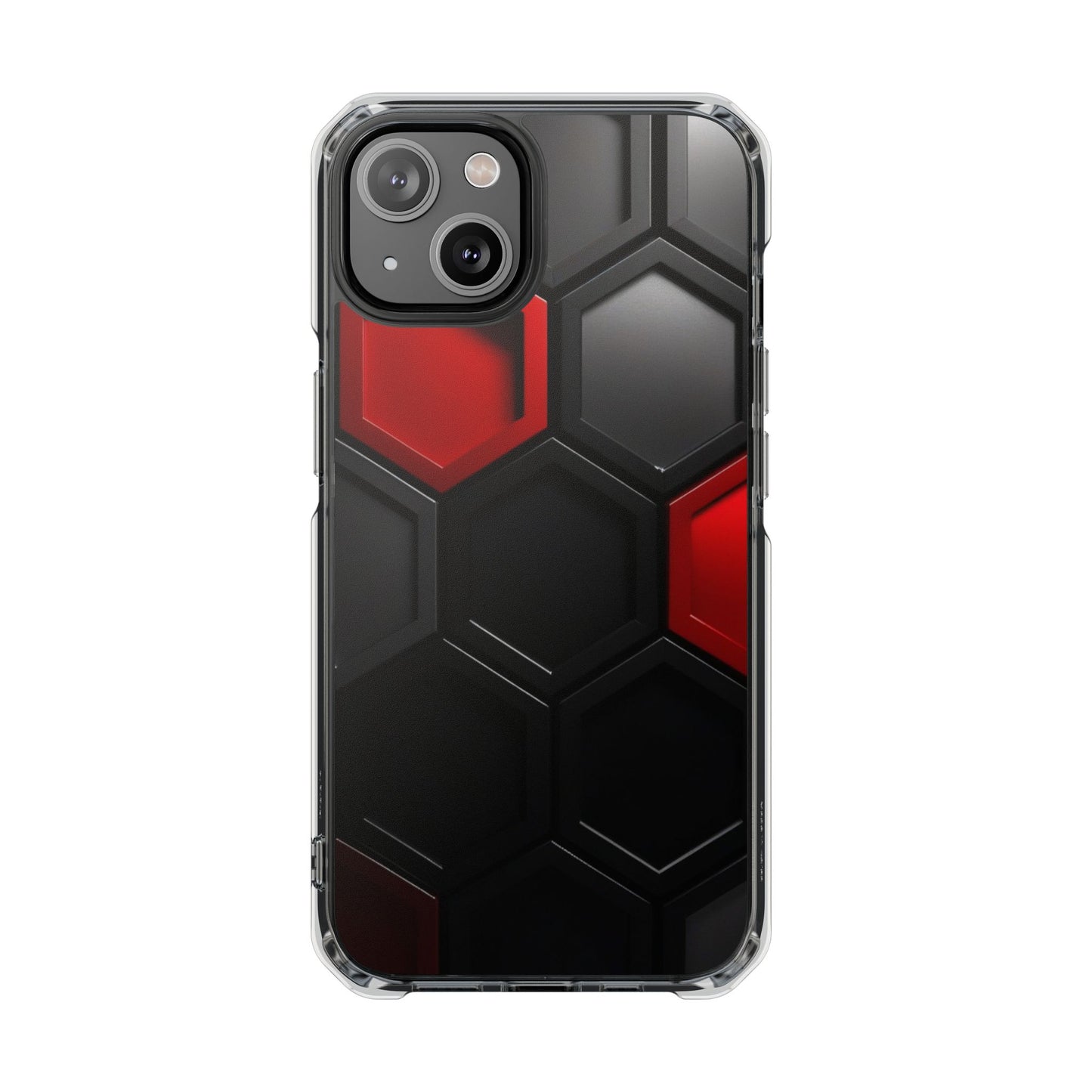 Magnetic Phone Case for iPhone 16/15/14 | Stylish Clear Impact Case, Trendy Protection for iPhone, Unique Gifts for Tech Lovers, Modern Aesthetic