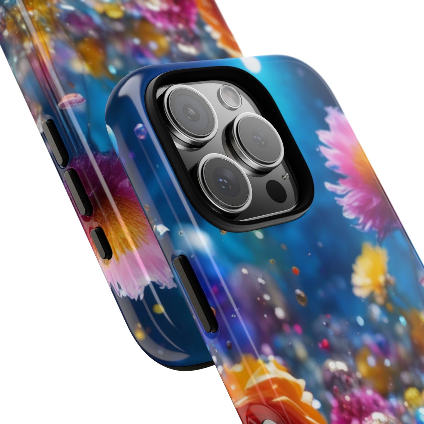 Floral Tough Phone Case for iphone 17/16/15 — Vibrant Flower Design