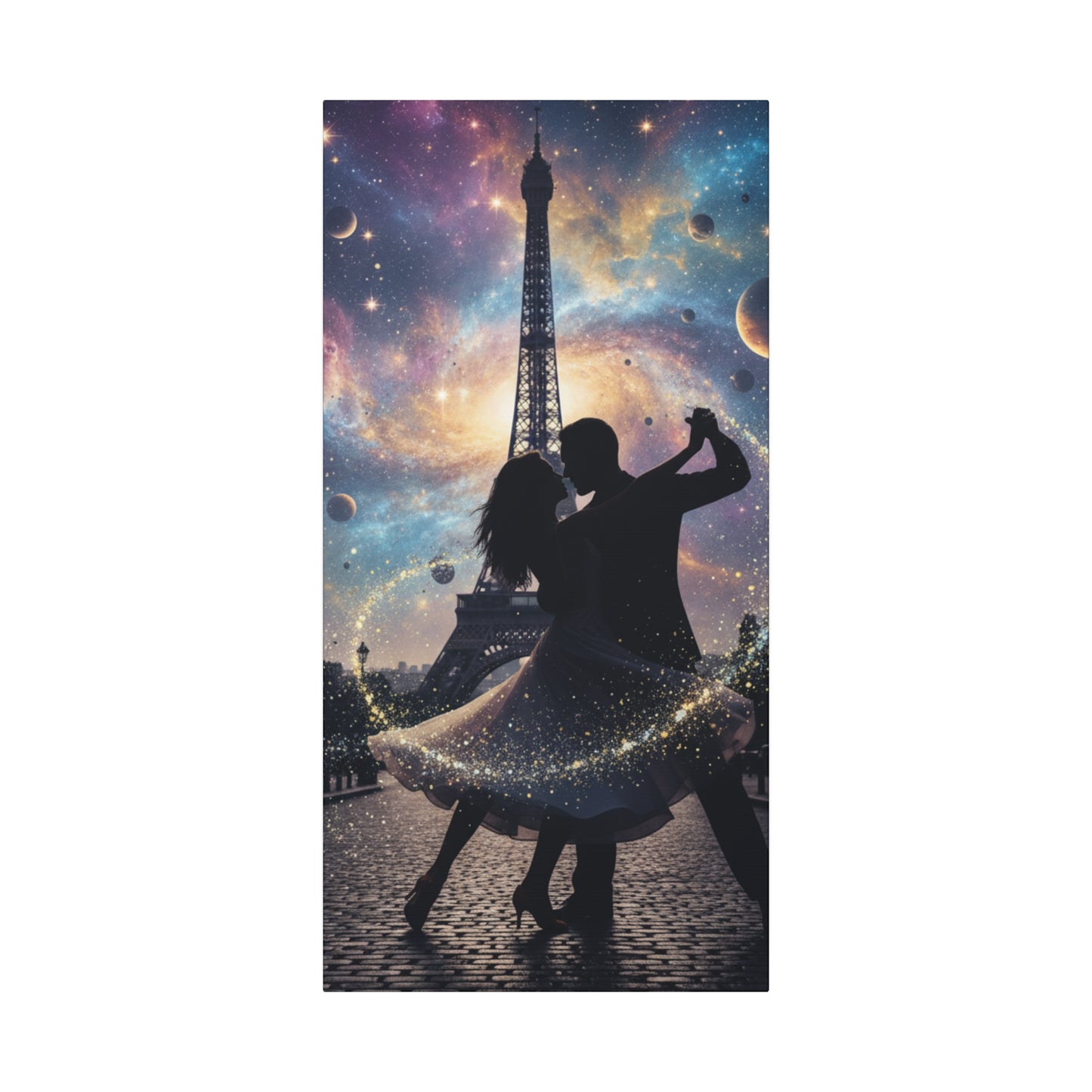 Canvas Print – Modern Wall Art, Matte Canvas, Ready to Hang, Home & Office Décor, Modern Wall Décor, Romantic Paris Dance Canvas Print — Couple Wall Art, Canvas Wall Decor