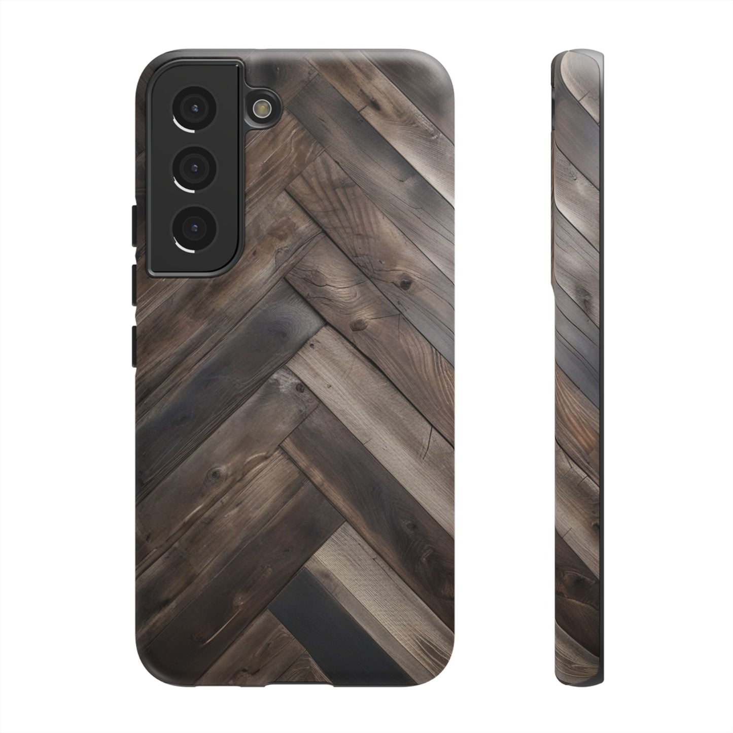 Herringbone Phone Case for Samsung Galaxy S25/S24/S23/S22 - Tough and Stylish Protection