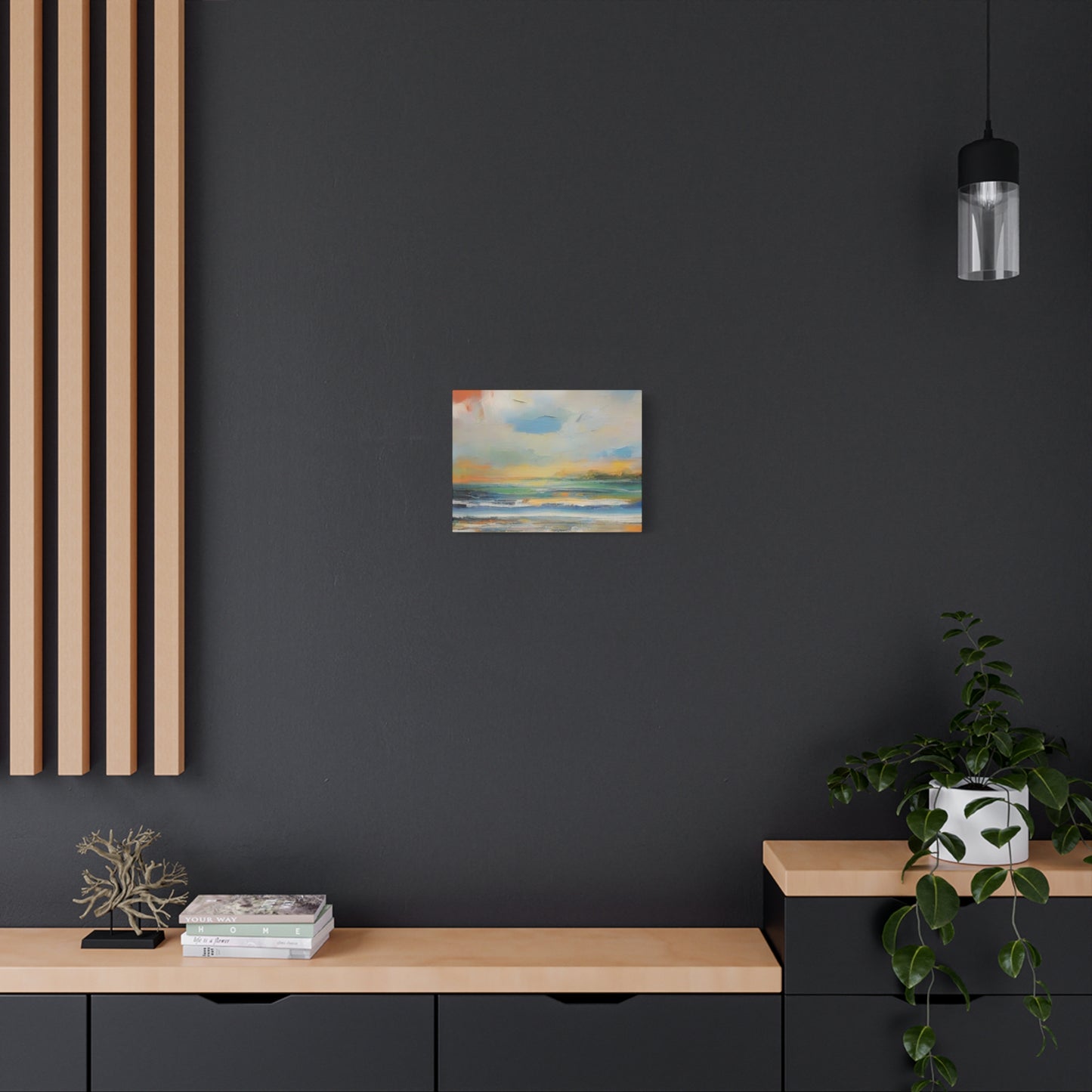 Abstract Art Canvas Print – Modern Wall Art, Matte Canvas, Ready to Hang, Home & Office Décor, Modern Wall Décor, Serene Coastal Canvas Art