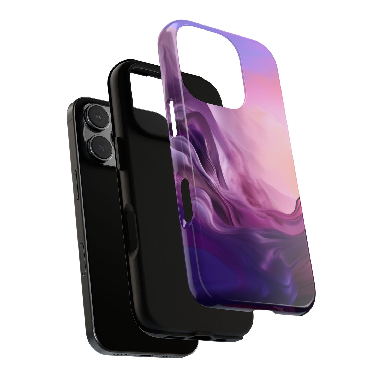 iPhone Tough Case Phone Case for iPhone 14\15\16 – Dual Layer, Matte/Glossy Finish, Wireless Charging Compatible
