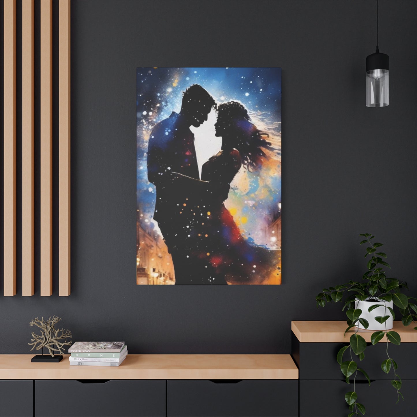 Abstract Art Canvas Print – Modern Wall Art, Digital Artwork, Matte Canvas, Ready to Hang, Home & Office Décor, Modern Wall Décor, Home Decoration, Couple Artwork, Unique Gift for Anniversary, Valentine's Day