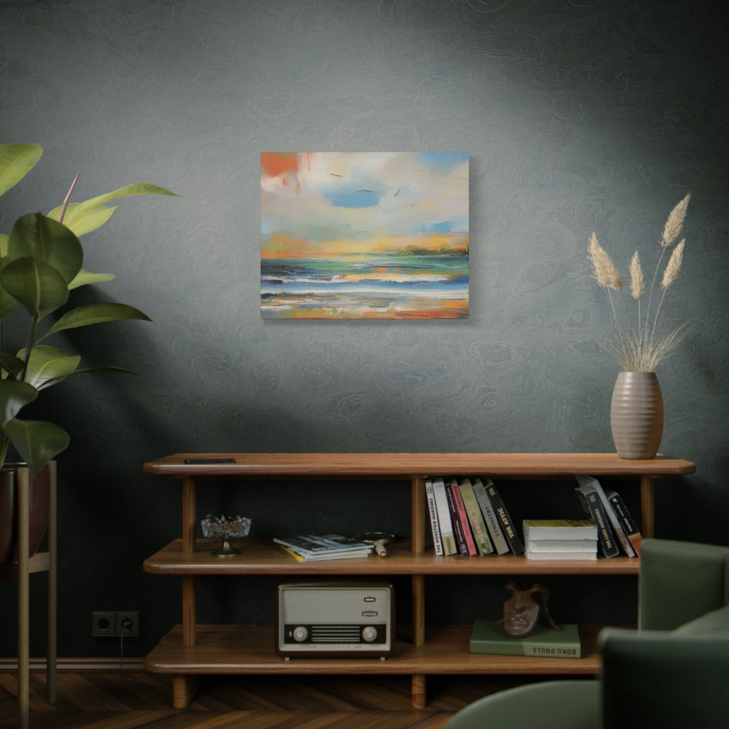 Abstract Art Canvas Print – Modern Wall Art, Matte Canvas, Ready to Hang, Home & Office Décor, Modern Wall Décor, Serene Coastal Canvas Art
