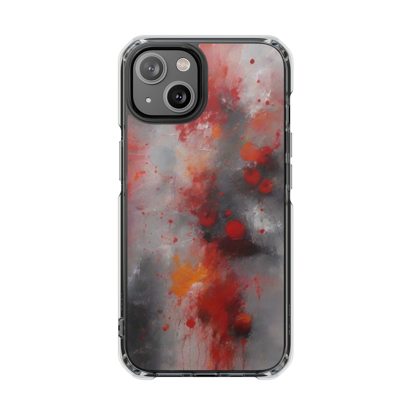 Magnetic Phone Case for iPhone 16/15/14 | Stylish Clear Impact Case, Trendy Protection for iPhone, Unique Gifts for Tech Lovers, Modern Aesthetic