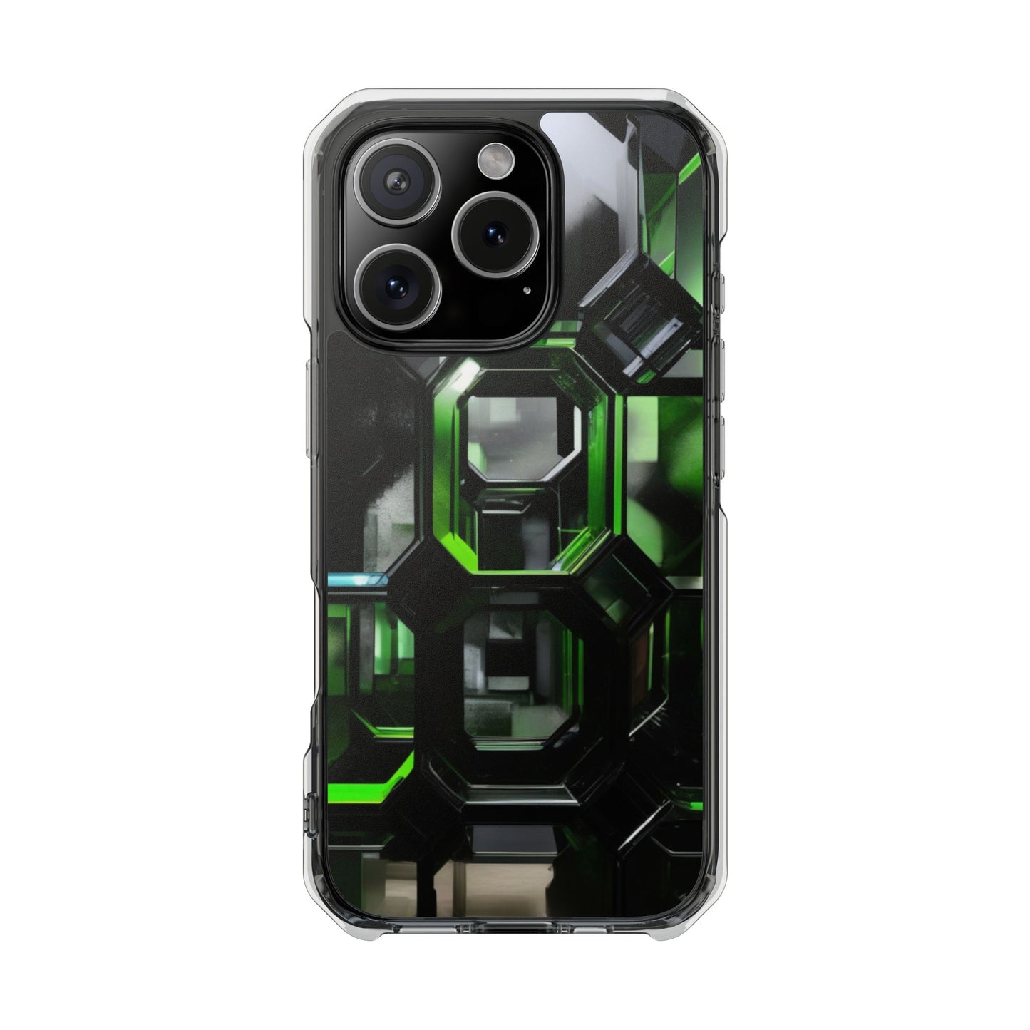 Magnetic Phone Case for iPhone 16/15/14 | Stylish Clear Impact Case, Trendy Protection for iPhone, Unique Gifts for Tech Lovers, Modern Aesthetic