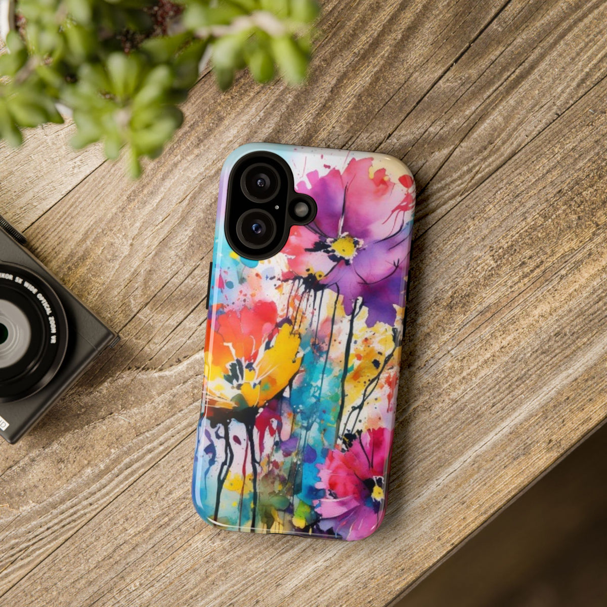 Tough Case Phone Case for iPhone 14,15,16 – Dual Layer, Matte/Glossy Finish, Wireless Charging Compatible