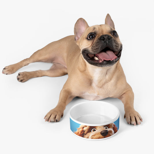 Pet Dog Bowl – Ceramic Food & Water Dish, Microwave & Dishwasher Safe