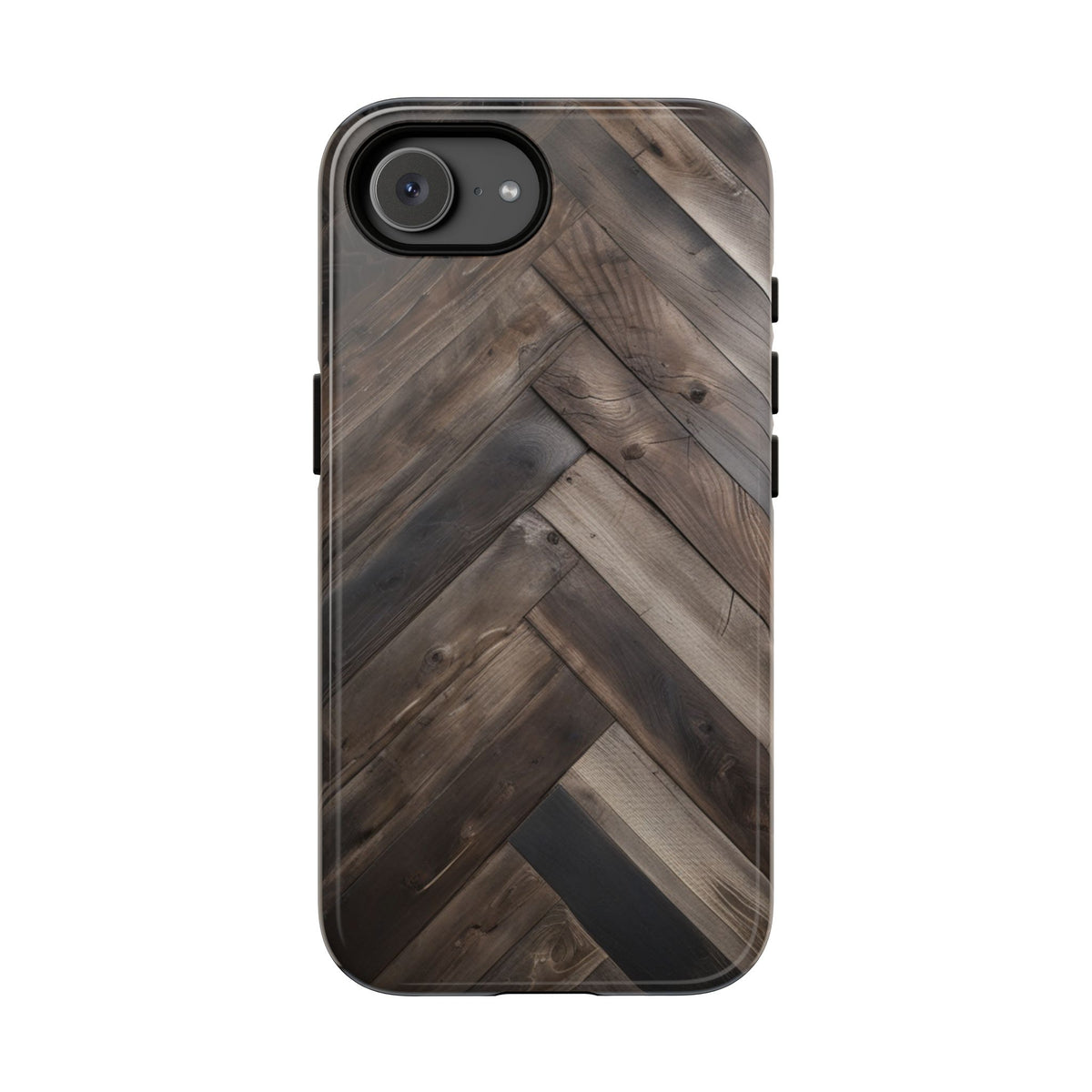 iPhone Tough Cases Phone Cases for iPhone 14\15\16\17\18– Dual Layer, Matte/Glossy Finish, Wireless Charging Compatible. Durable Phone Case with Modern Wood Design.