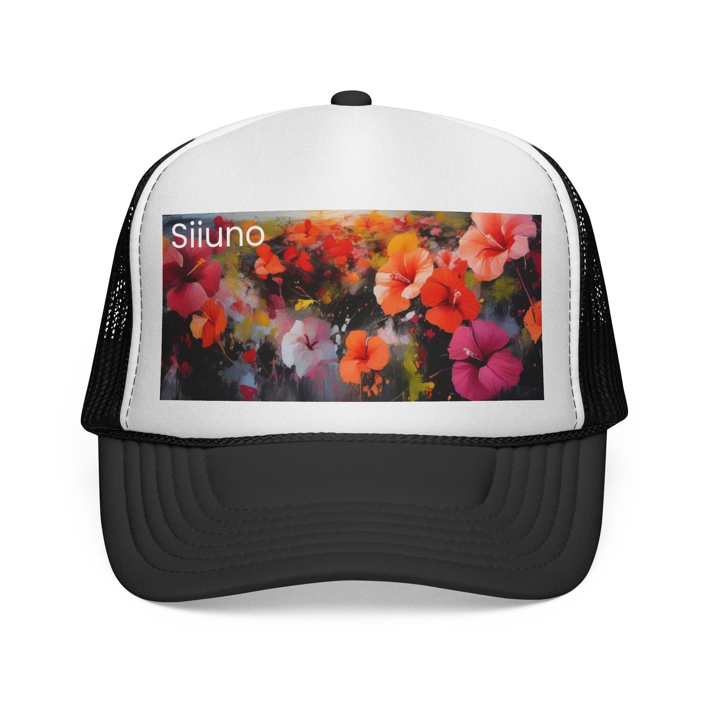 Floral Print Trucker Cap - Vibrant Summer Style