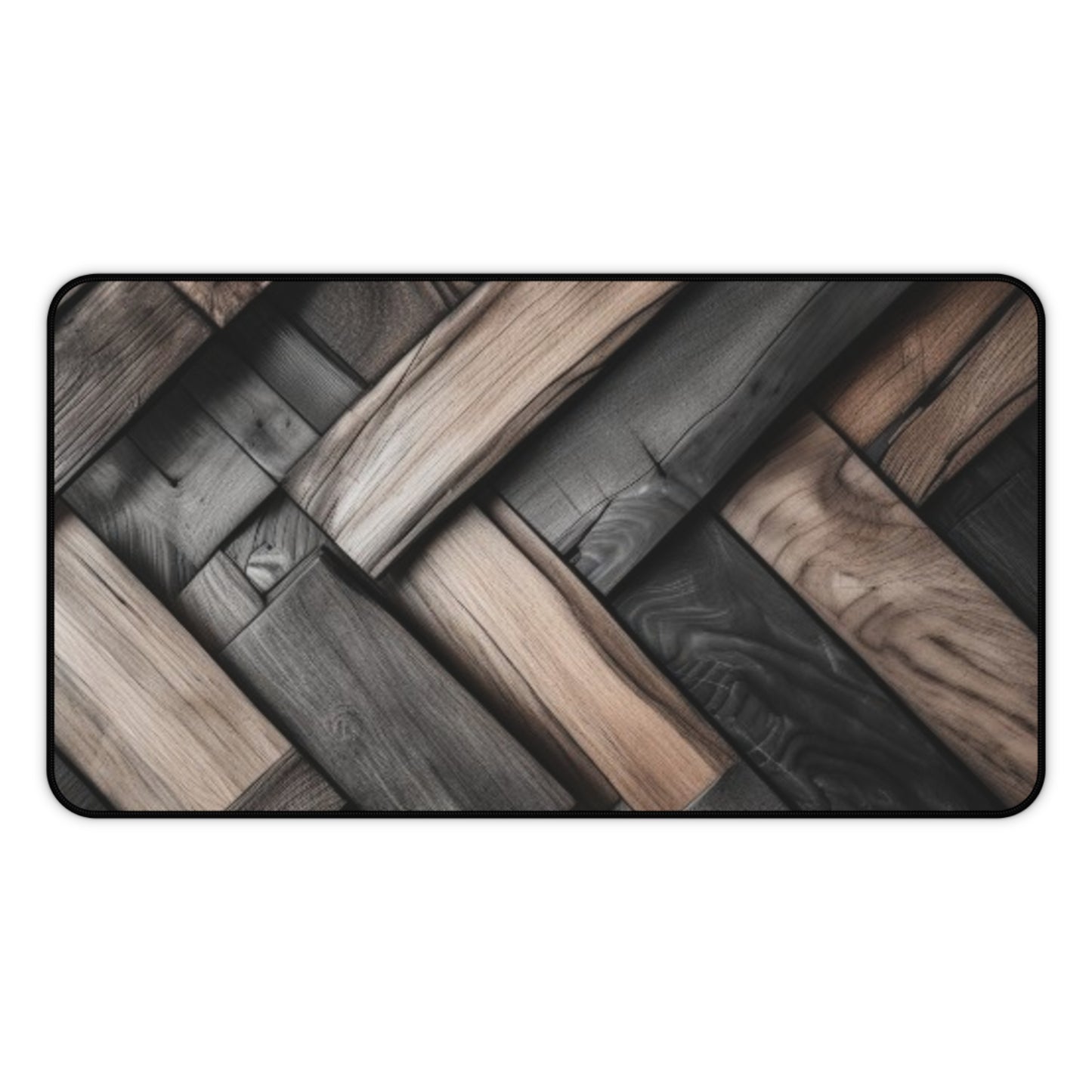 Large Gaming Mouse Pad – Premium Mouse Pad & Tech Accessory for Home & Office, Premium Desk Mat, Gaming Mouse Pad, Non-slip, Elegant Wooden Textured Desk Mat - Sleek Black Base for Home Office