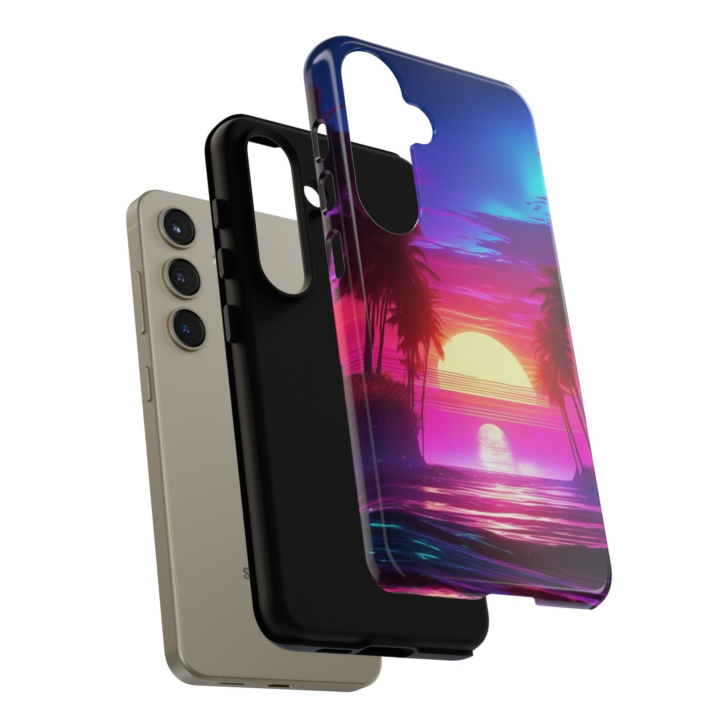 Tough Case Phone Case for Samsung Galaxy S25/S24 – Dual Layer, Matte/Glossy Finish, Wireless Charging Compatible