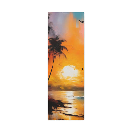 Abstract Art Canvas Print – Modern Wall Art, Digital Artwork, Matte Canvas, Ready to Hang, Home & Office Décor, Modern Wall DécorTropical Sunset Canvas Art - 1.25" Stretched Wall Decor for Home