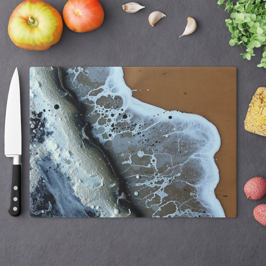 Tempered Glass Cutting Board – Hygienic, Scratch-Resistant, Dishwasher-Safe | Modern Kitchen Essential