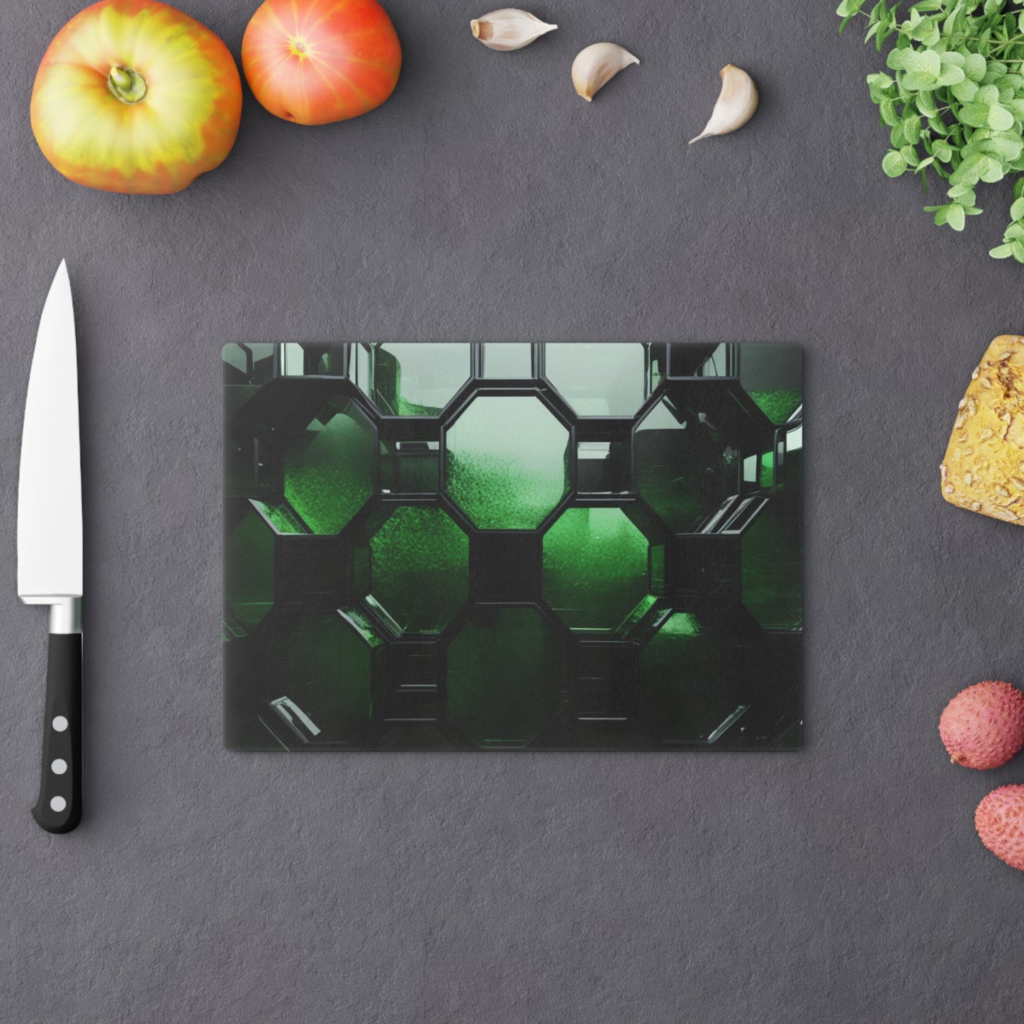 Tempered Glass Cutting Board – Hygienic, Scratch-Resistant, Dishwasher-Safe | Modern Kitchen Essential, Kitchen Decor, Unique Gift for Foodies, Housewarming, Wedding Present, Culinary Gift