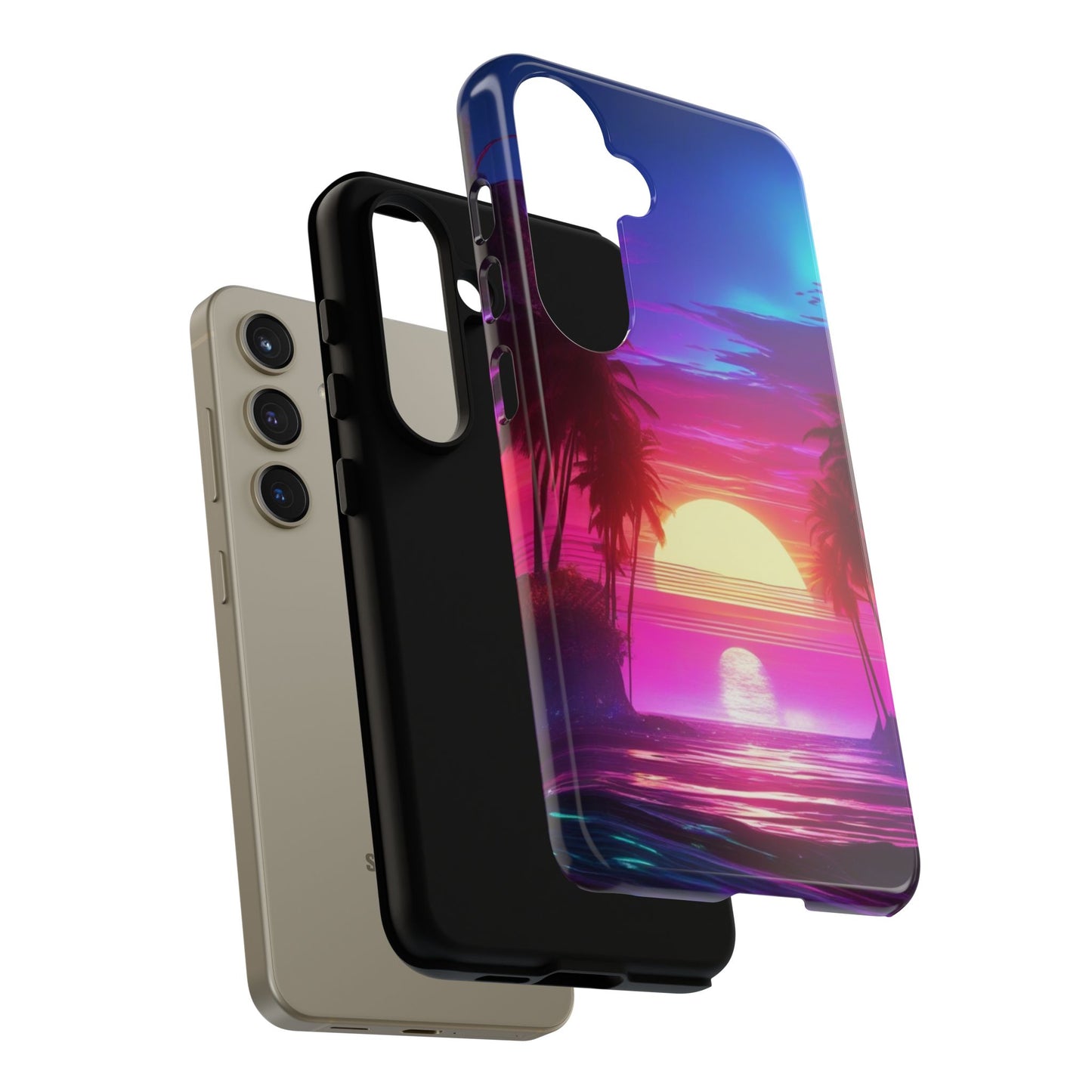 Tough Case Phone Case for Samsung Galaxy S25/S24 – Dual Layer, Matte/Glossy Finish, Wireless Charging Compatible