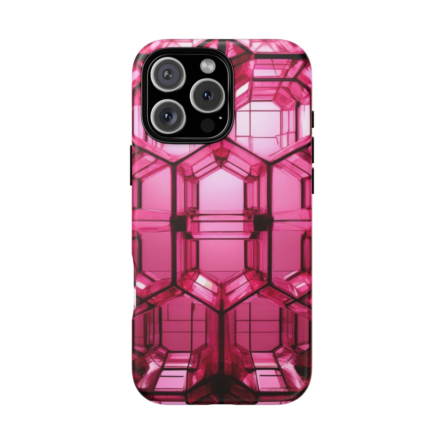 Stylish Pink Phone Case for iPhone 17/16/15/14, Gifts for Her