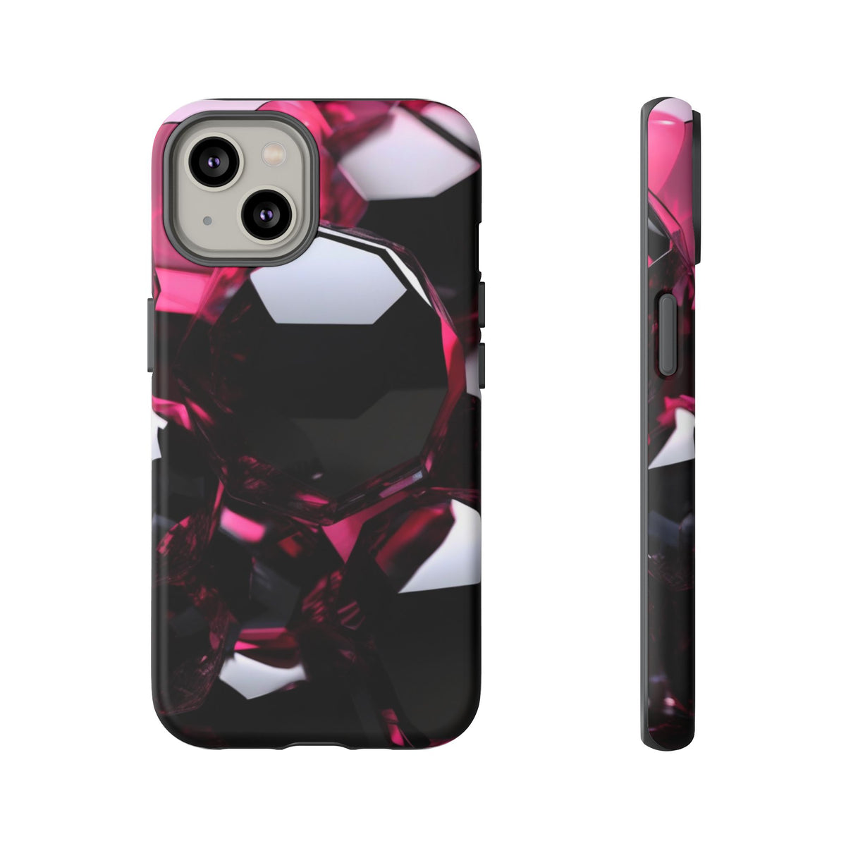 iPhone Tough Case Phone Case for iPhone 14\15\16\17 – Dual Layer, Matte/Glossy Finish, Wireless Charging Compatible