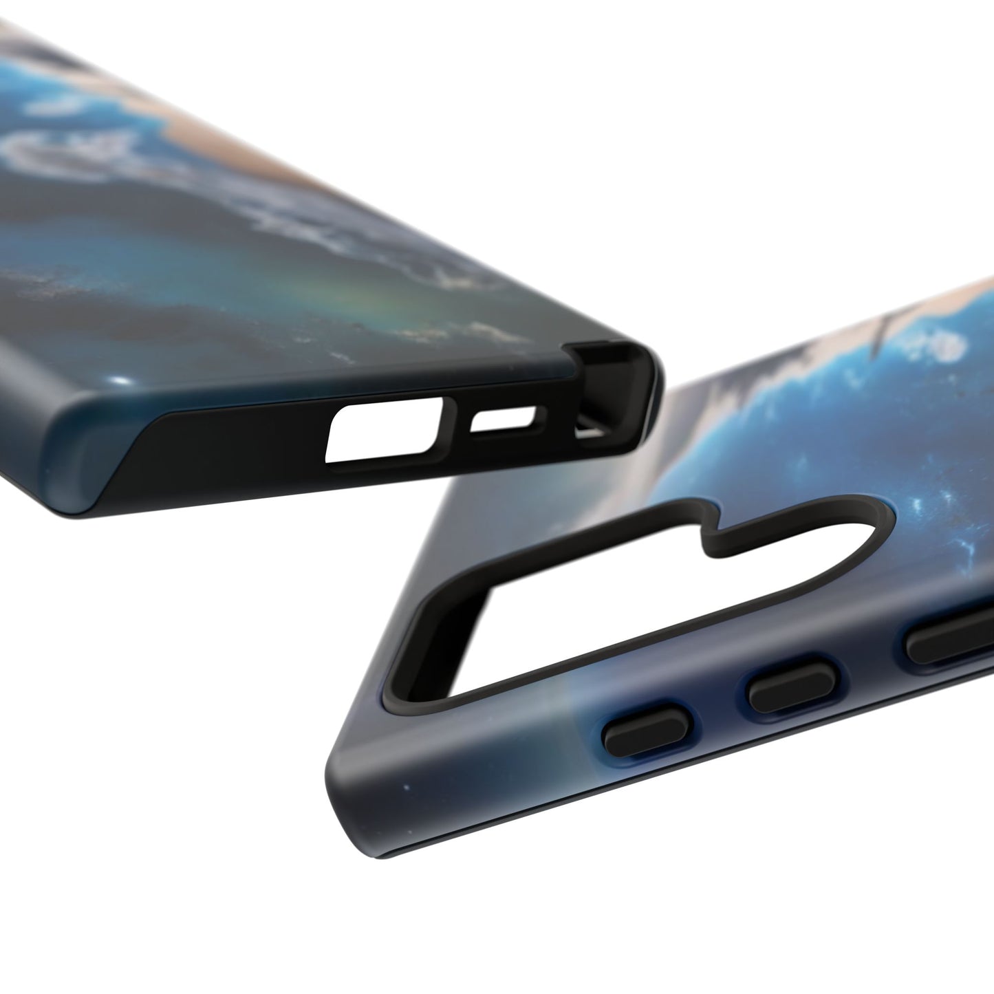 Tough Case Phone Case for Samsung Galaxy S26/S25/S24/S23/S22 – Dual Layer, Matte/Glossy Finish, Wireless Charging CompatibleOcean Wave Phone Case - Tough, Stylish Protection for Beach Lovers