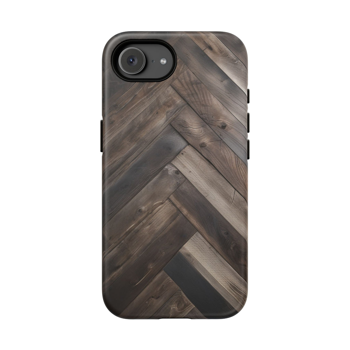iPhone Tough Cases Phone Cases for iPhone 14\15\16\17\18– Dual Layer, Matte/Glossy Finish, Wireless Charging Compatible. Durable Phone Case with Modern Wood Design.