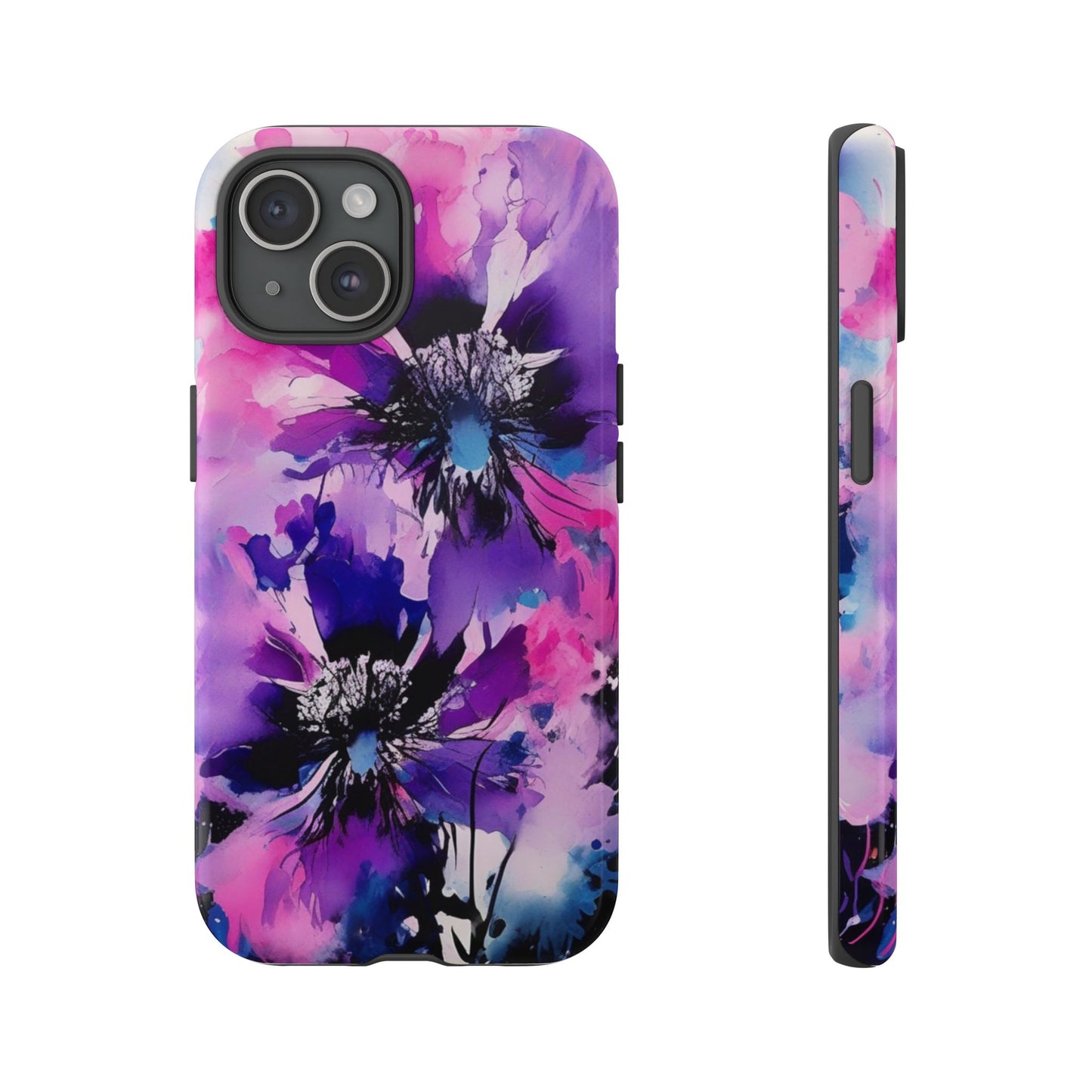 Floral Phone Case for iPhone 17\16\15\14\- Tough Cases, Stylish Cell Phone Cover, Floral Design, Gift for Her, Tech Accessory, Flower Print Phone Cover