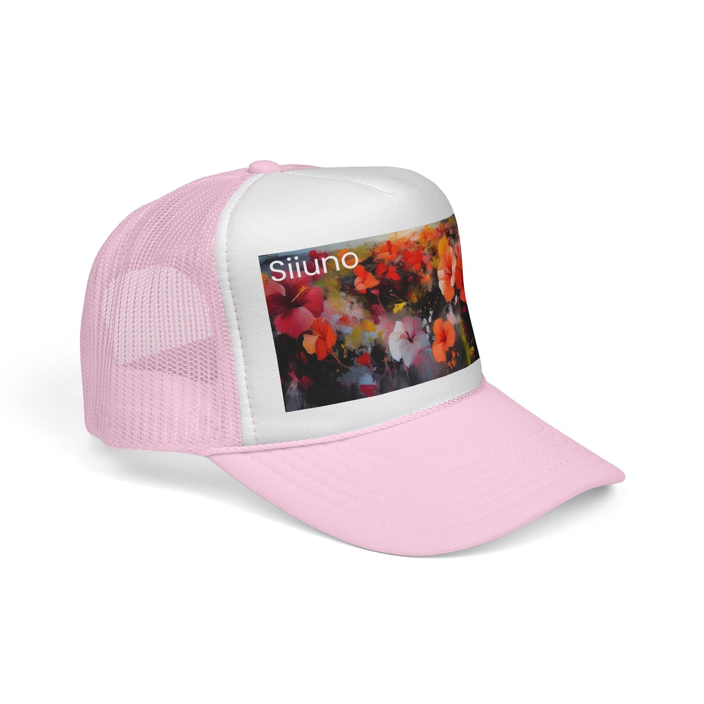 Floral Print Trucker Cap - Vibrant Summer Style