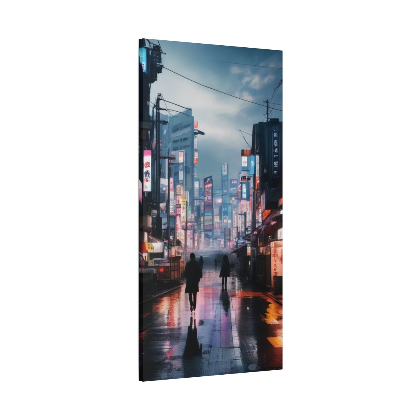 Abstract Art Canvas Print – Modern Wall Art, Matte Canvas, Ready to Hang, Home & Office Décor, Modern Wall Décor, Urban Cityscape Canvas Art - Stretched Matte 1.25"
