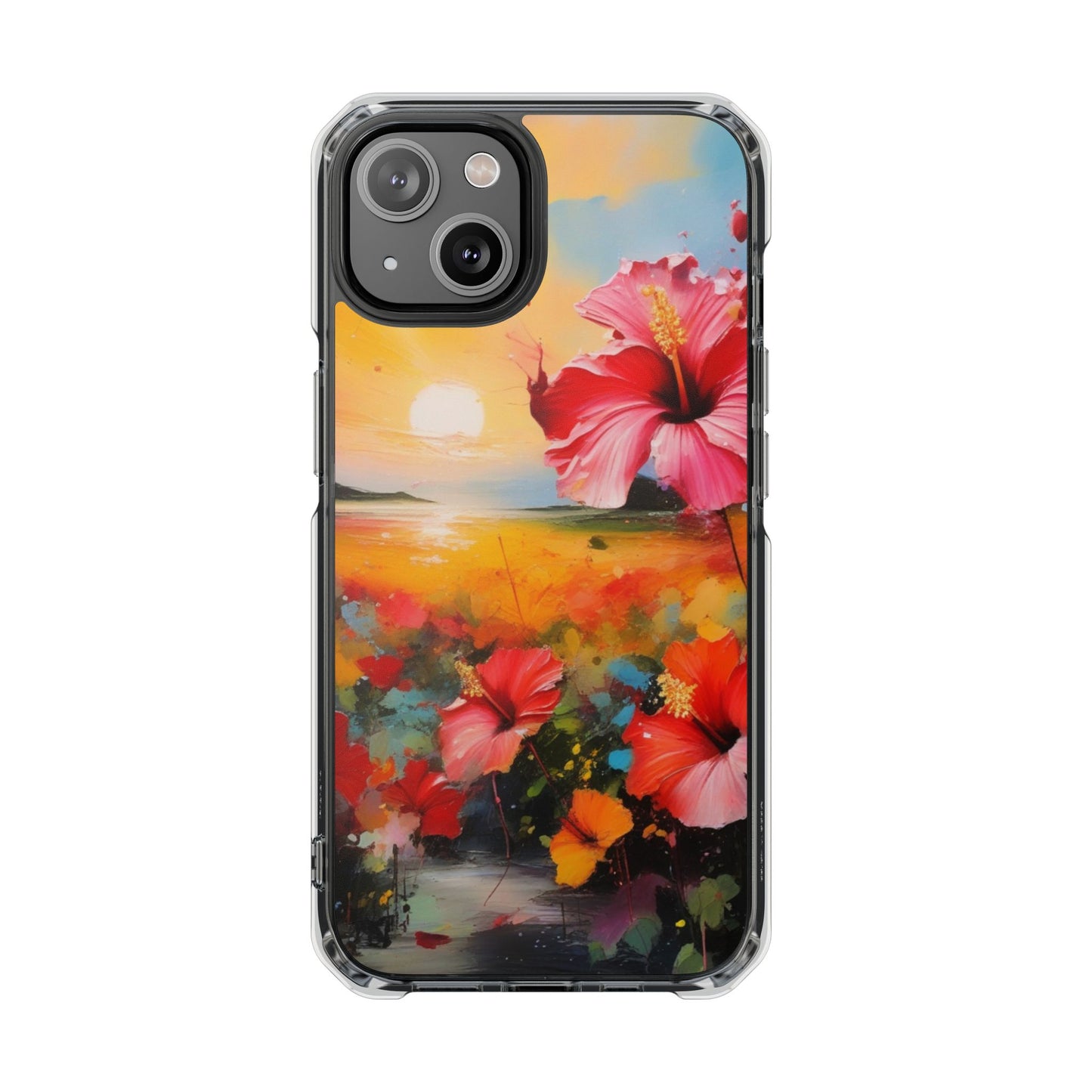 Magnetic Phone Case for iPhone 16/15/14 | Stylish Clear Impact Case, Trendy Protection for iPhone, Unique Gifts for Tech Lovers, Modern Aesthetic