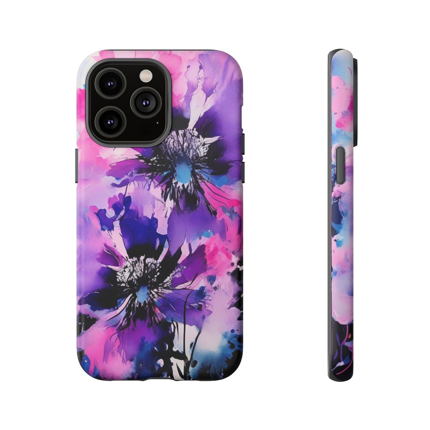 Floral Phone Case for iPhone 17\16\15\14\- Tough Cases, Stylish Cell Phone Cover, Floral Design, Gift for Her, Tech Accessory, Flower Print Phone Cover