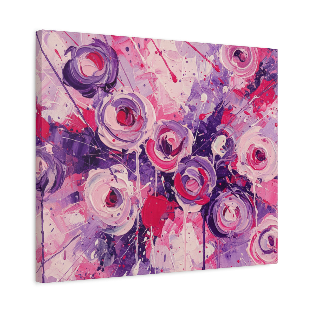 Abstract Art Canvas Print – Premium canvas print, Modern Wall Art, Matte Canvas, Ready to Hang, Home & Office Décor, Floral Abstract Canvas Print — Stretched Matte Wall Art