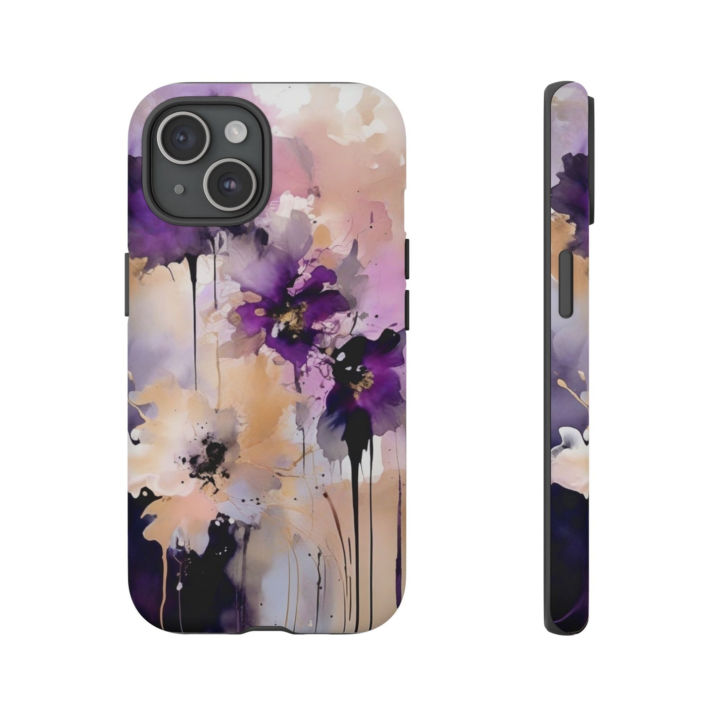 iPhone Tough Case Phone Case for iPhone 15\16 – Dual Layer, Matte/Glossy Finish, Wireless Charging Compatible