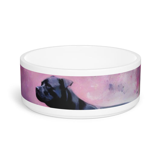 Pet Dog Bowl – Ceramic Food & Water Dish, Microwave & Dishwasher Safe