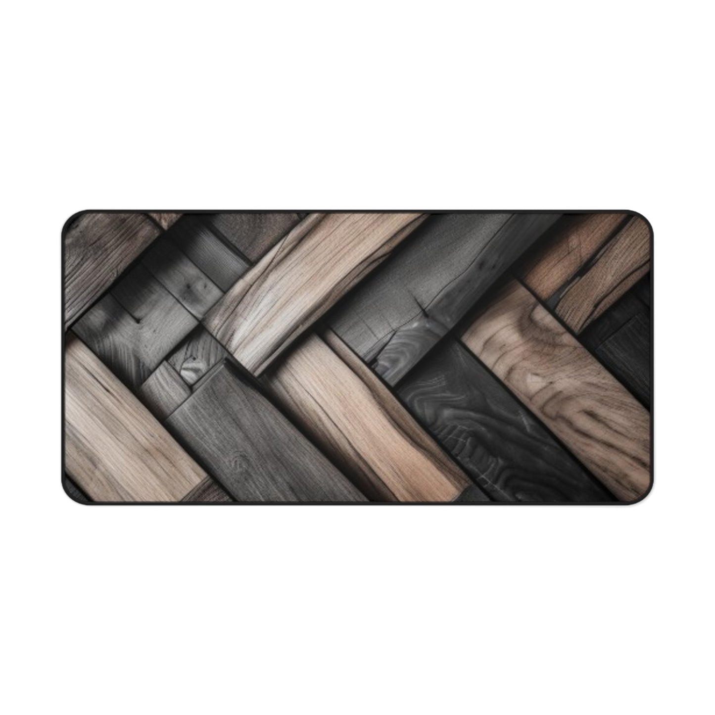 Large Gaming Mouse Pad – Premium Mouse Pad & Tech Accessory for Home & Office, Premium Desk Mat, Gaming Mouse Pad, Non-slip, Elegant Wooden Textured Desk Mat - Sleek Black Base for Home Office