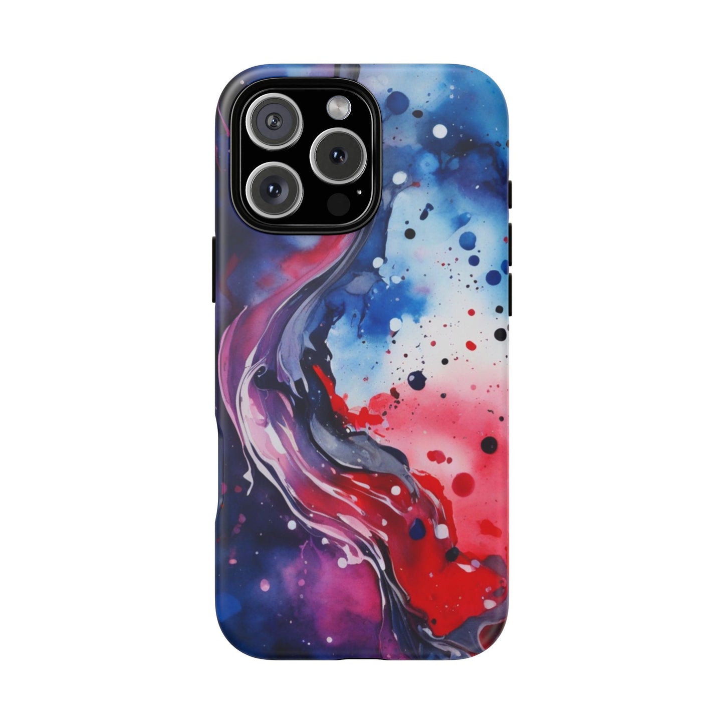 Abstract Galaxy Tough Phone Case  for iPhone 17/16/15/14 – Protective Cover