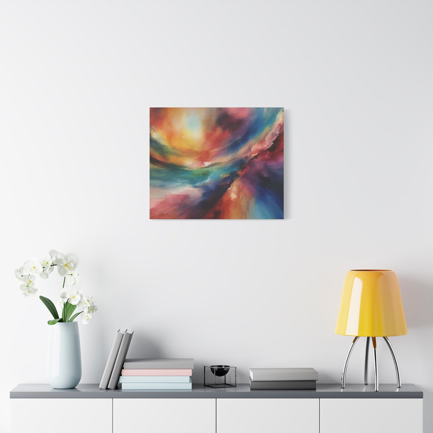 Abstract Art Canvas Print – Modern Wall Art, Space, Galaxy, Matte Canvas, Ready to Hang, Home & Office Décor, Modern Wall Décor