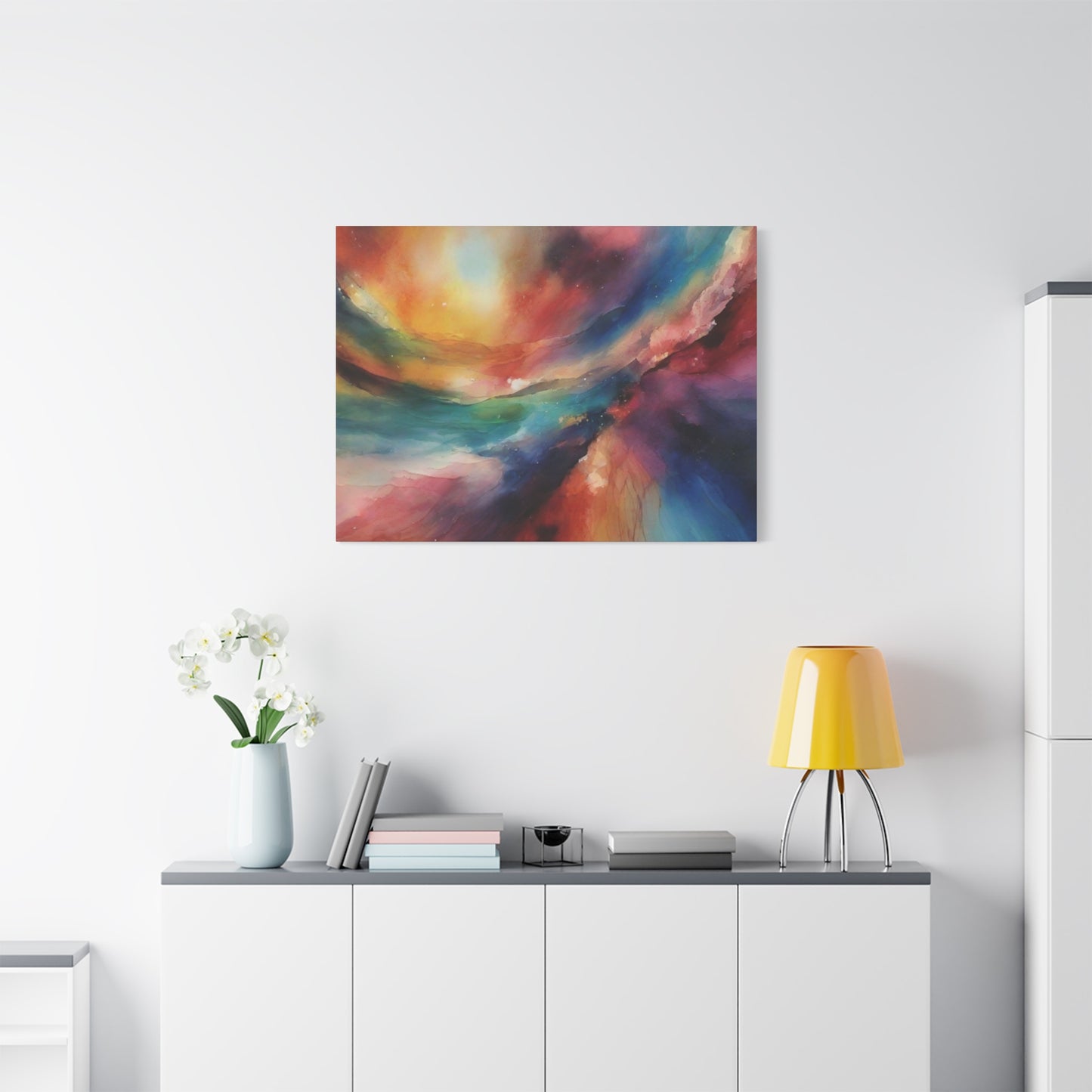 Abstract Art Canvas Print – Modern Wall Art, Space, Galaxy, Matte Canvas, Ready to Hang, Home & Office Décor, Modern Wall Décor