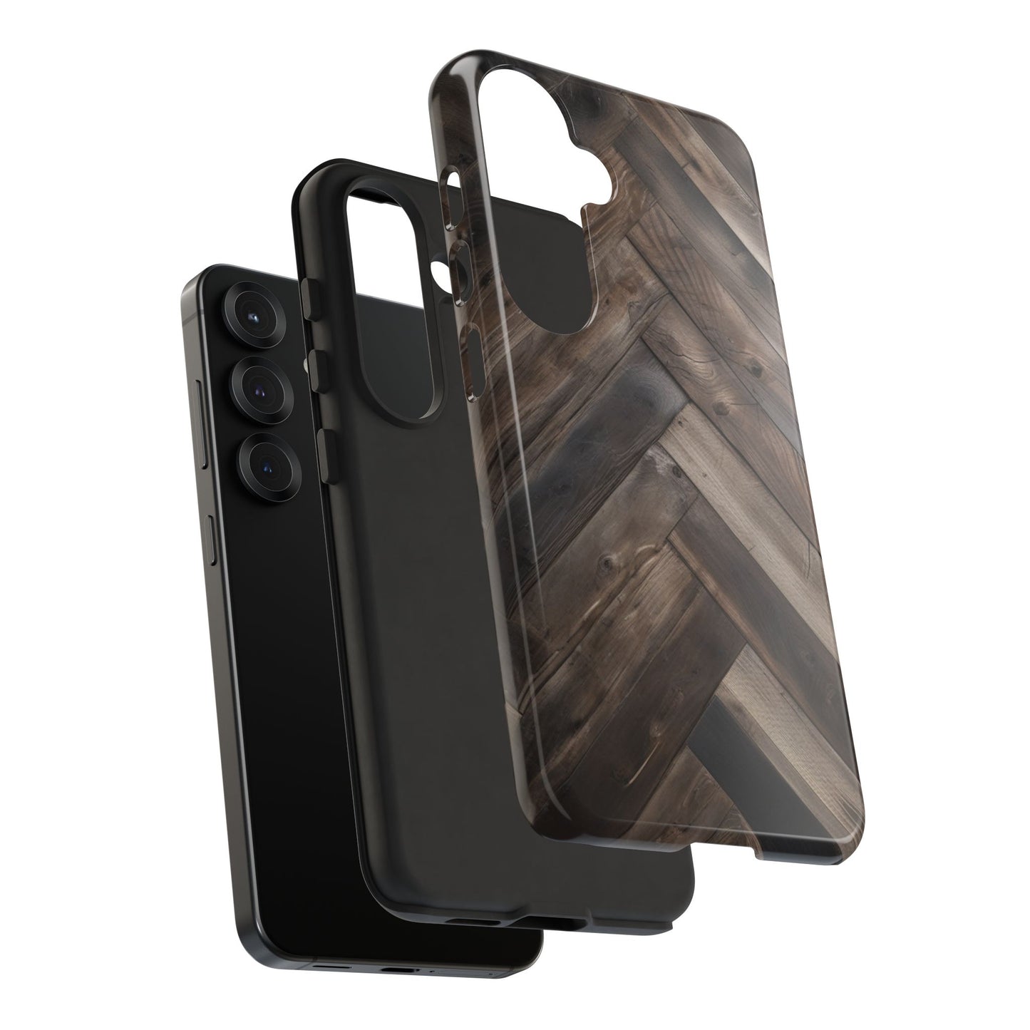 Herringbone Phone Case for Samsung Galaxy S25/S24/S23/S22 - Tough and Stylish Protection