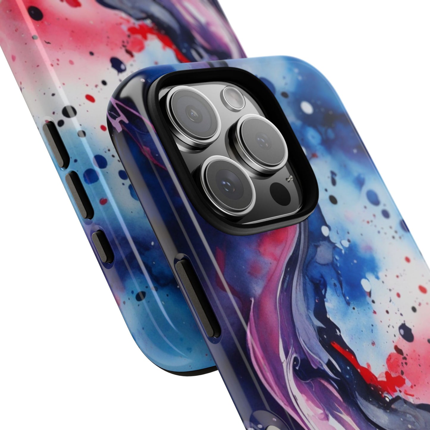 Abstract Galaxy Tough Phone Case  for iPhone 17/16/15/14 – Protective Cover