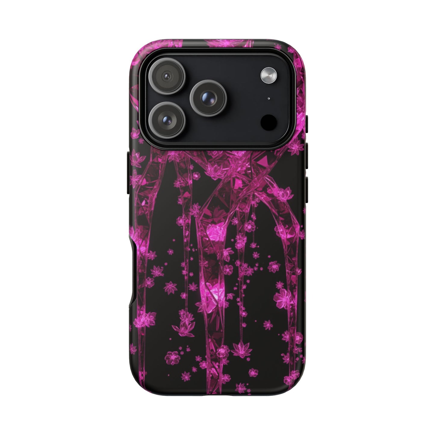 iPhone Tough Cases Phone Cases for iPhone 14\15\16\17– Dual Layer, Matte/Glossy Finish, Wireless Charging Compatible. Tough Cases — Pink Shockproof Phone Case