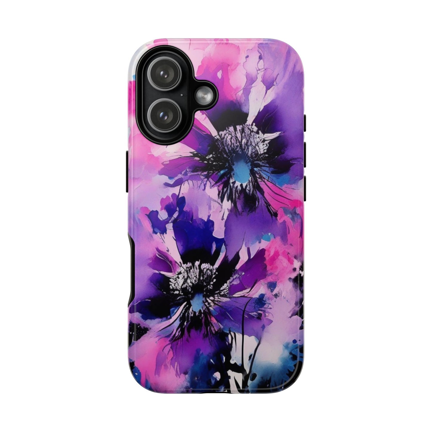 Floral Phone Case for iPhone 17\16\15\14\- Tough Cases, Stylish Cell Phone Cover, Floral Design, Gift for Her, Tech Accessory, Flower Print Phone Cover