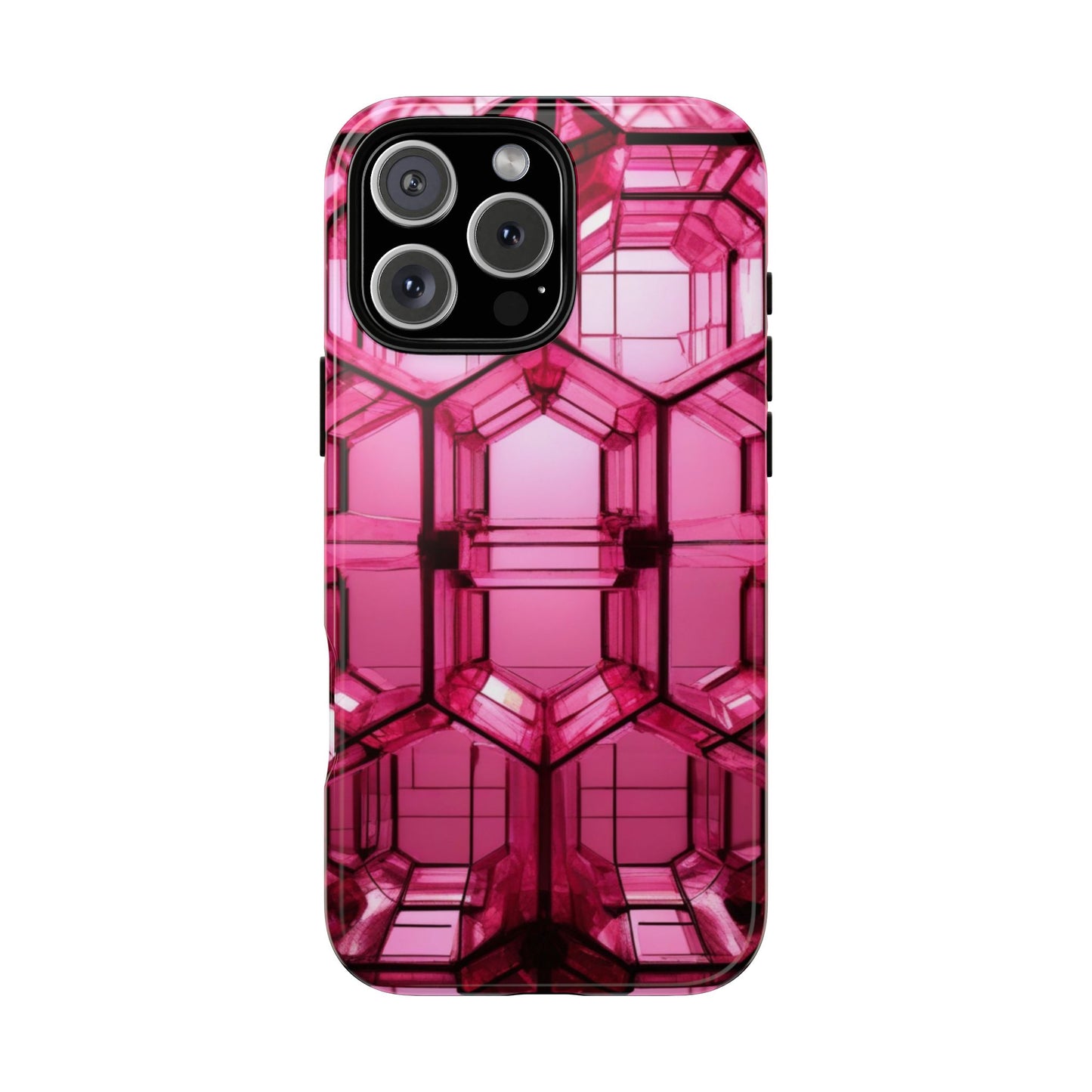 Stylish Pink Phone Case for iPhone 17/16/15/14, Gifts for Her
