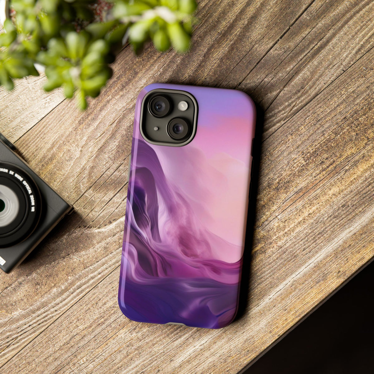 iPhone Tough Case Phone Case for iPhone 14\15\16 – Dual Layer, Matte/Glossy Finish, Wireless Charging Compatible