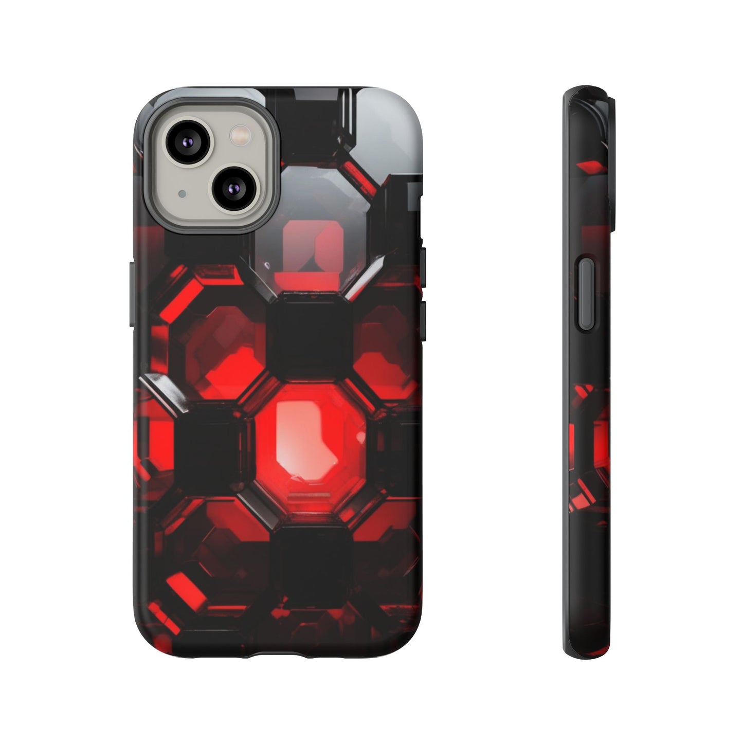 iPhone Tough Case Phone Case for iPhone 14\15\16 – Dual Layer, Matte/Glossy Finish, Wireless Charging Compatible