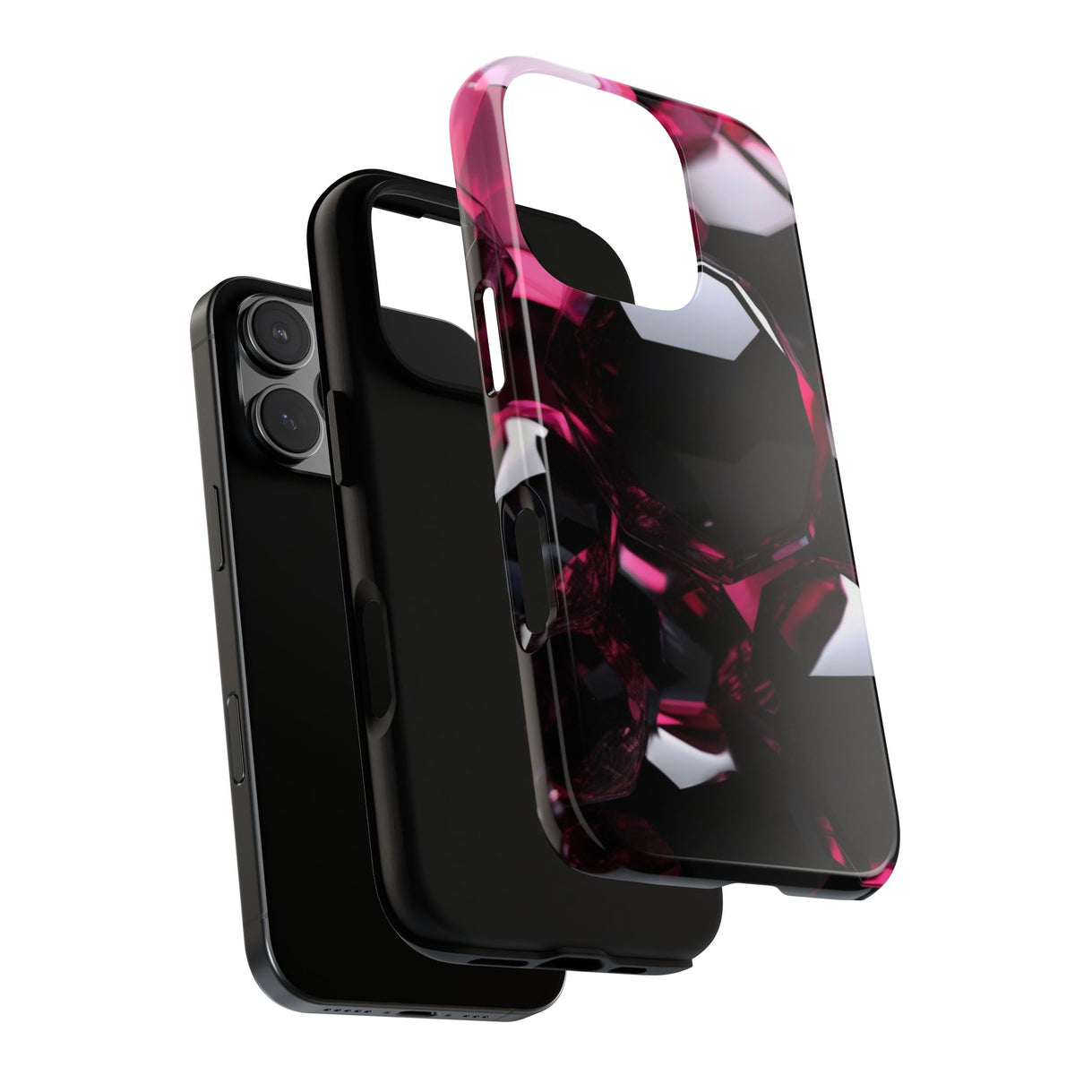 iPhone Tough Case Phone Case for iPhone 14\15\16\17 – Dual Layer, Matte/Glossy Finish, Wireless Charging Compatible