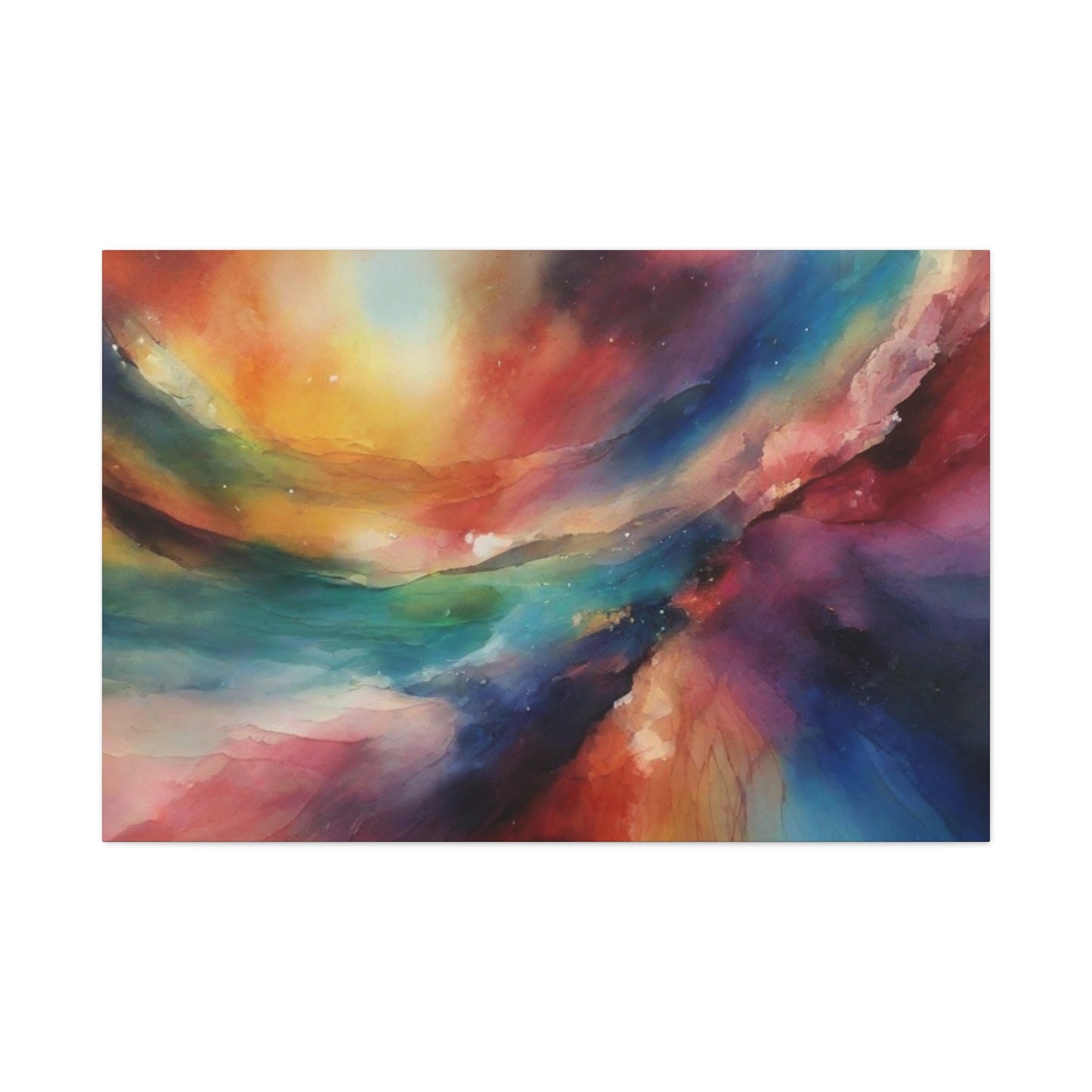 Abstract Art Canvas Print – Modern Wall Art, Space, Galaxy, Matte Canvas, Ready to Hang, Home & Office Décor, Modern Wall Décor