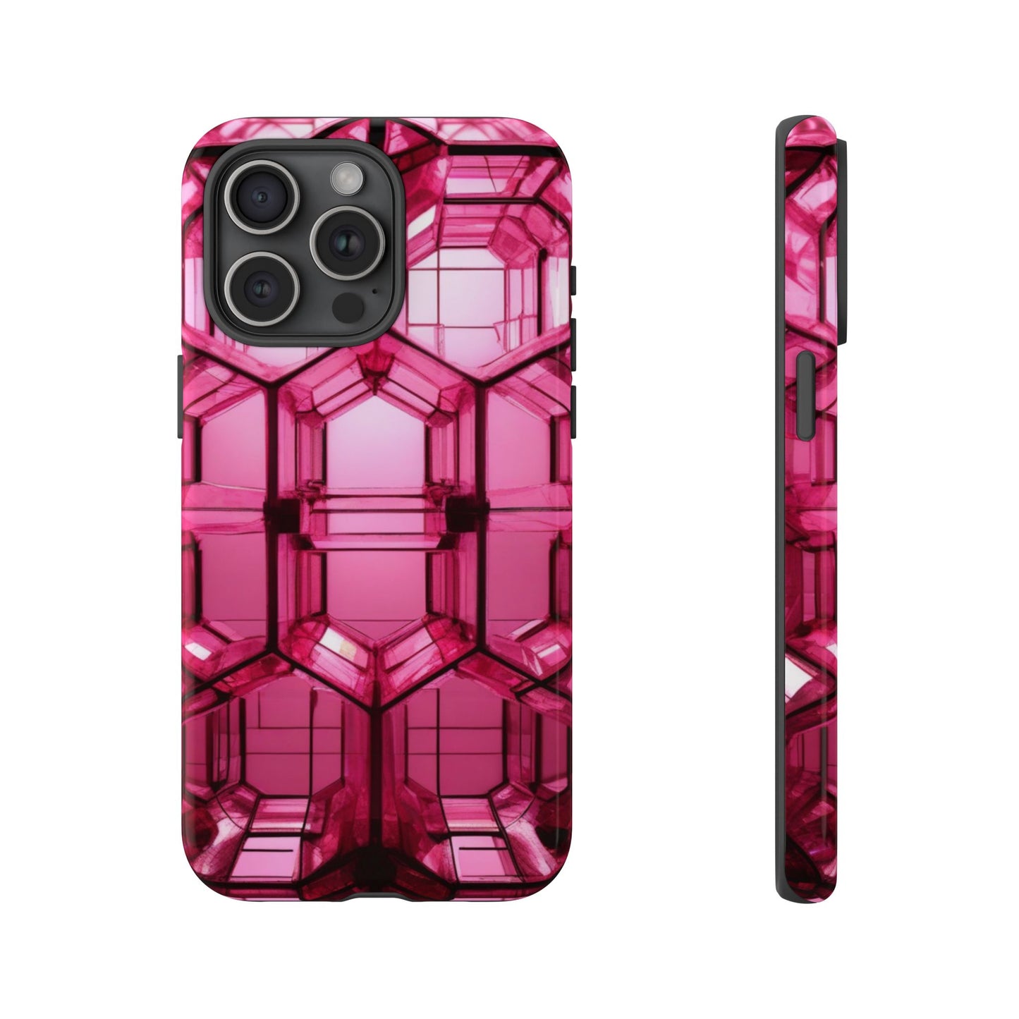 Stylish Pink Phone Case for iPhone 17/16/15/14, Gifts for Her