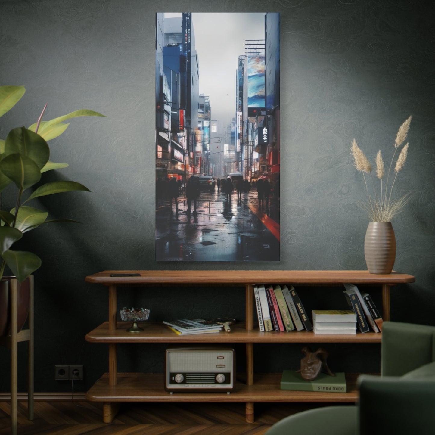 Abstract Art Canvas Print – Modern Wall Art, Digital Artwork, Matte Canvas, Ready to Hang, Home & Office Décor, Modern Wall Décor, Urban Nightlife Canvas Art - Modern Cityscape Wall Decor