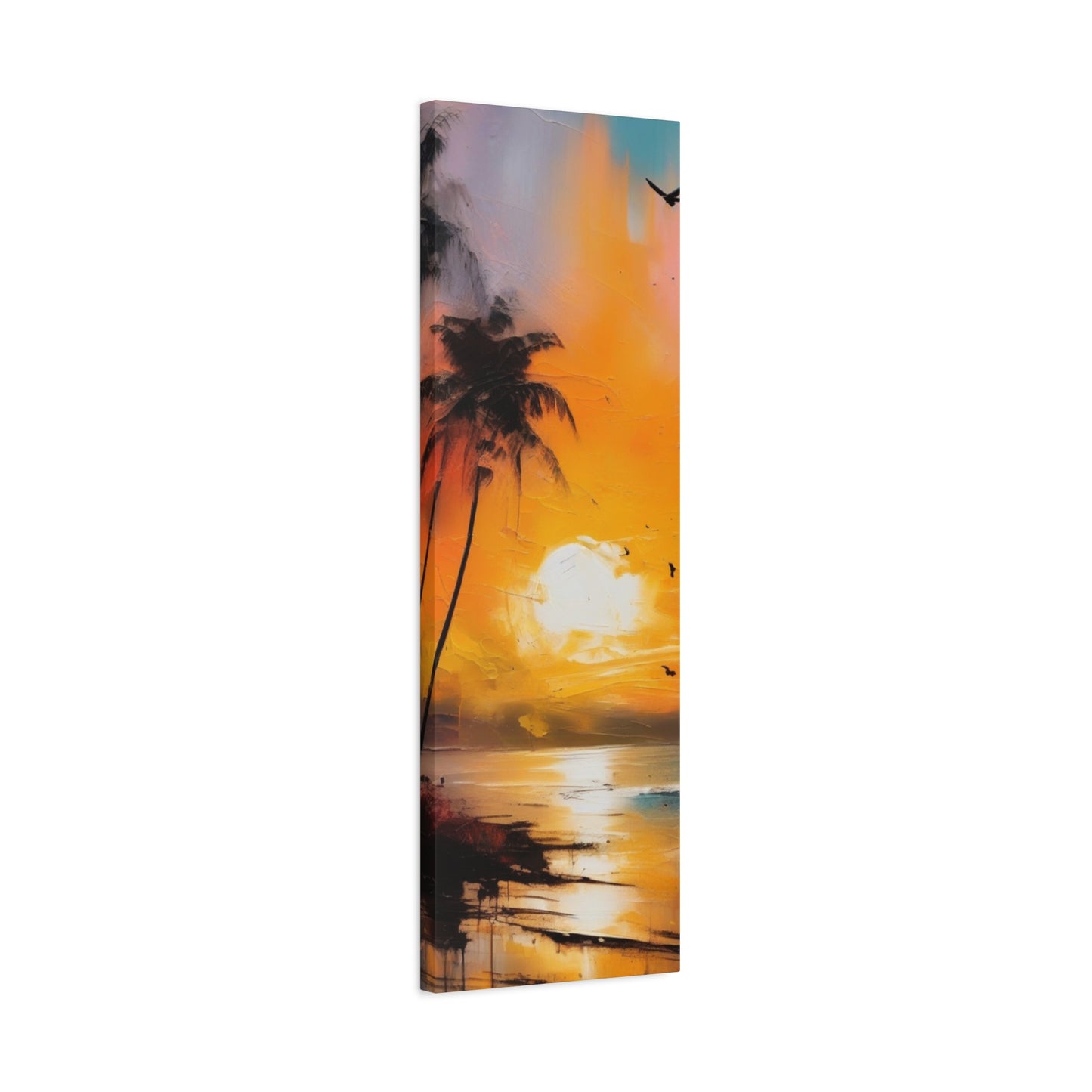 Abstract Art Canvas Print – Modern Wall Art, Digital Artwork, Matte Canvas, Ready to Hang, Home & Office Décor, Modern Wall DécorTropical Sunset Canvas Art - 1.25" Stretched Wall Decor for Home