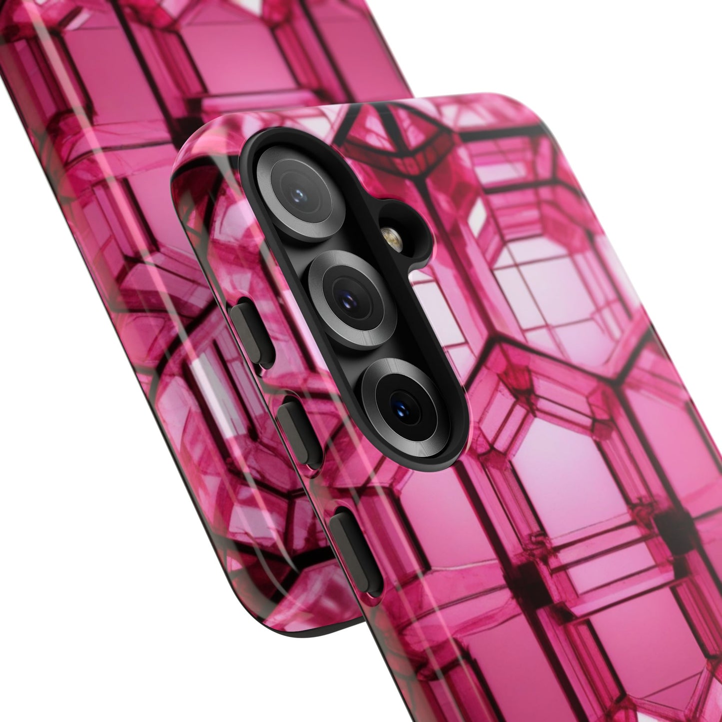 Stylish Tough Phone Case for Samsung Galaxy S25/S24/S23 - Pink, Gifts for Her, New Phone Case