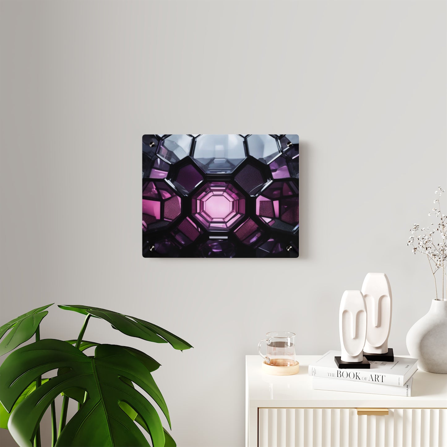 Modern Acrylic Wall Art Panels - Abstract Geometric Design, Home Décor, Wall Decoration, Unique Gift Idea, Artistic Wall Panels